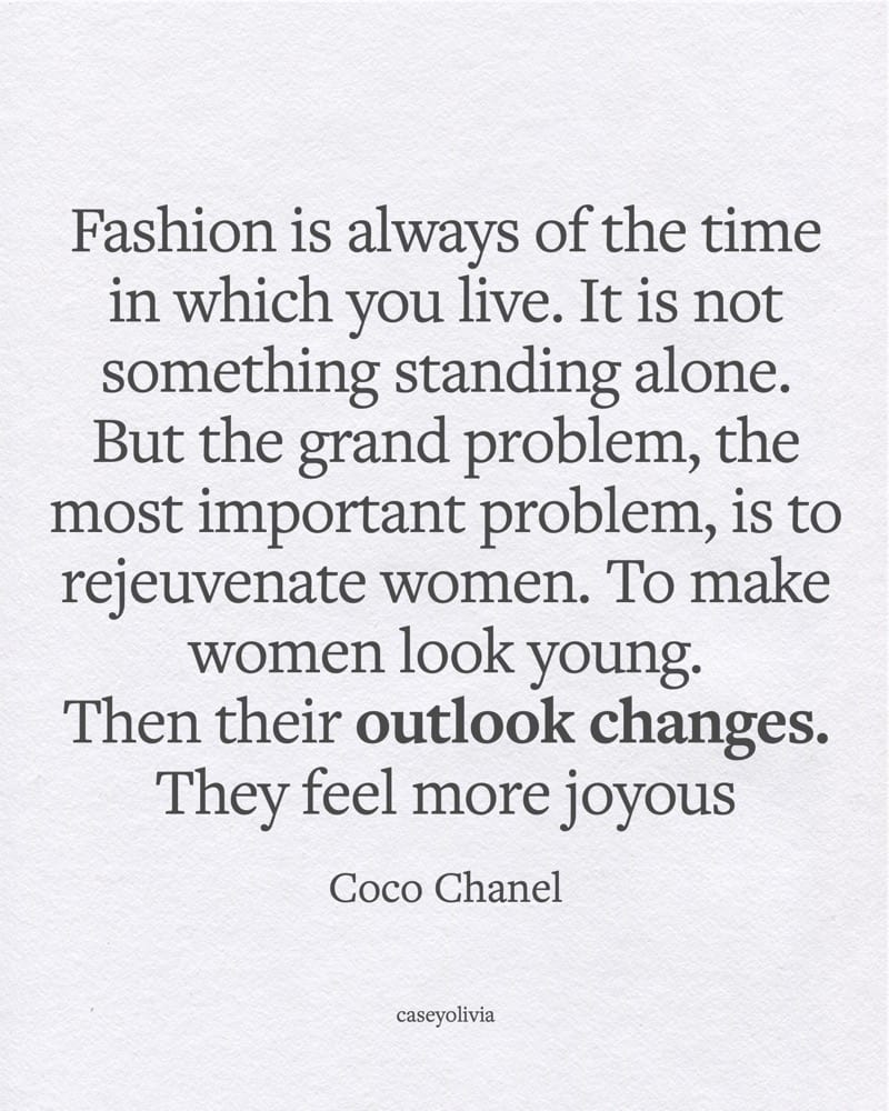 coco chanel beauty motto to live by