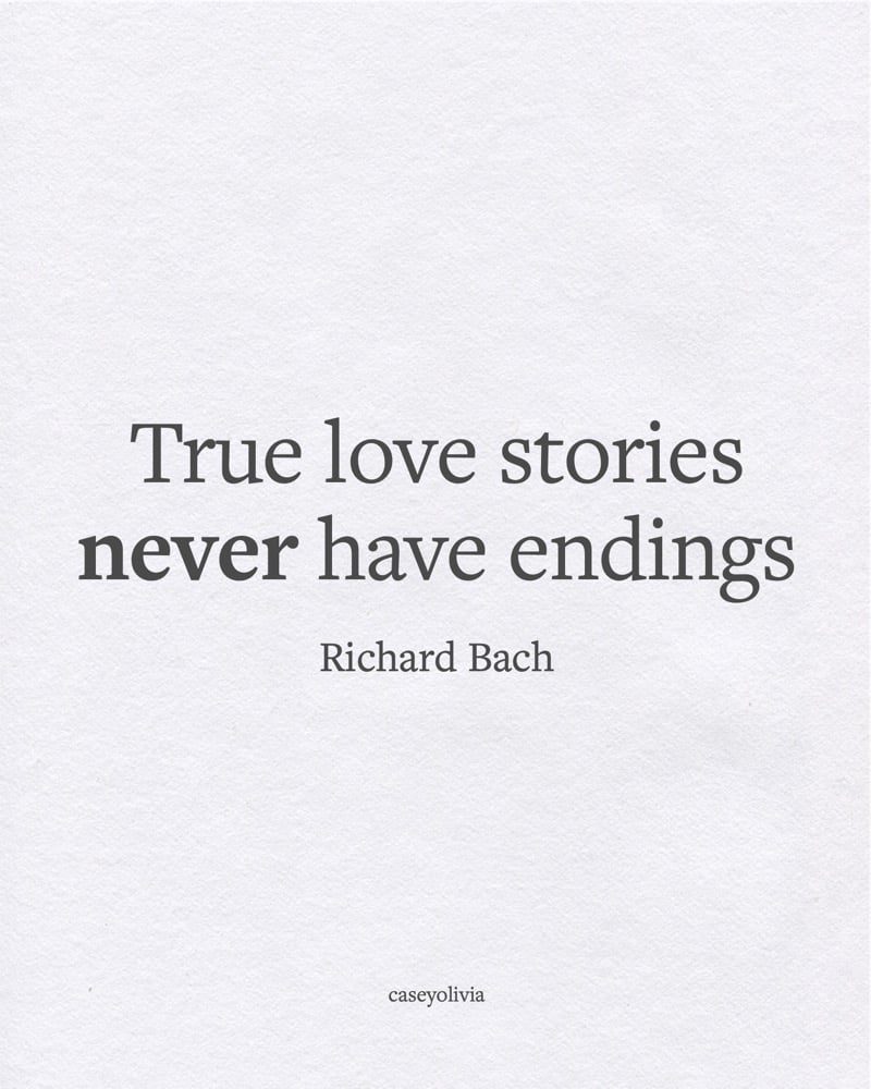 richard bach love stories never have endings