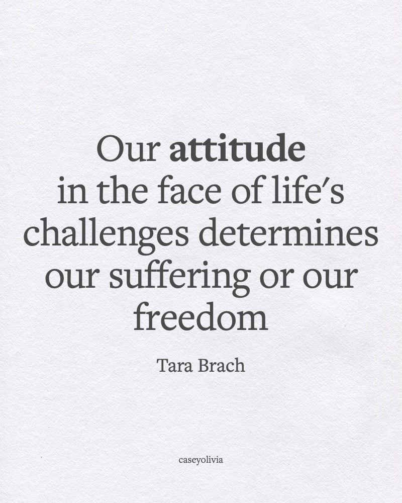tara brach attitude in the face of challenges