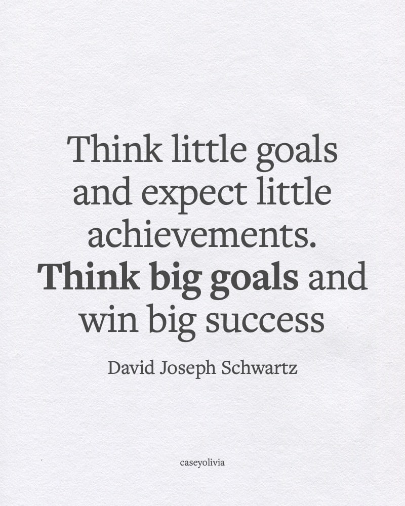 win big success by thinking big goals