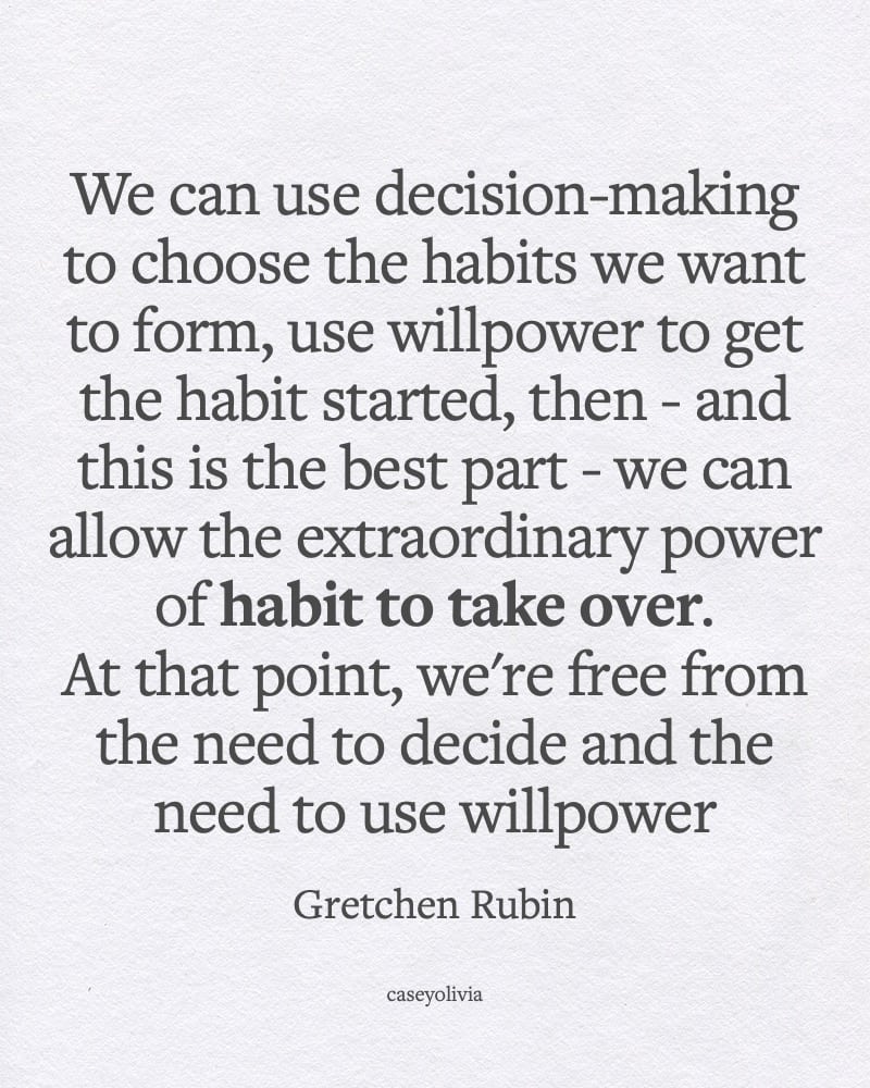 use will power to create good habits and succeed quote
