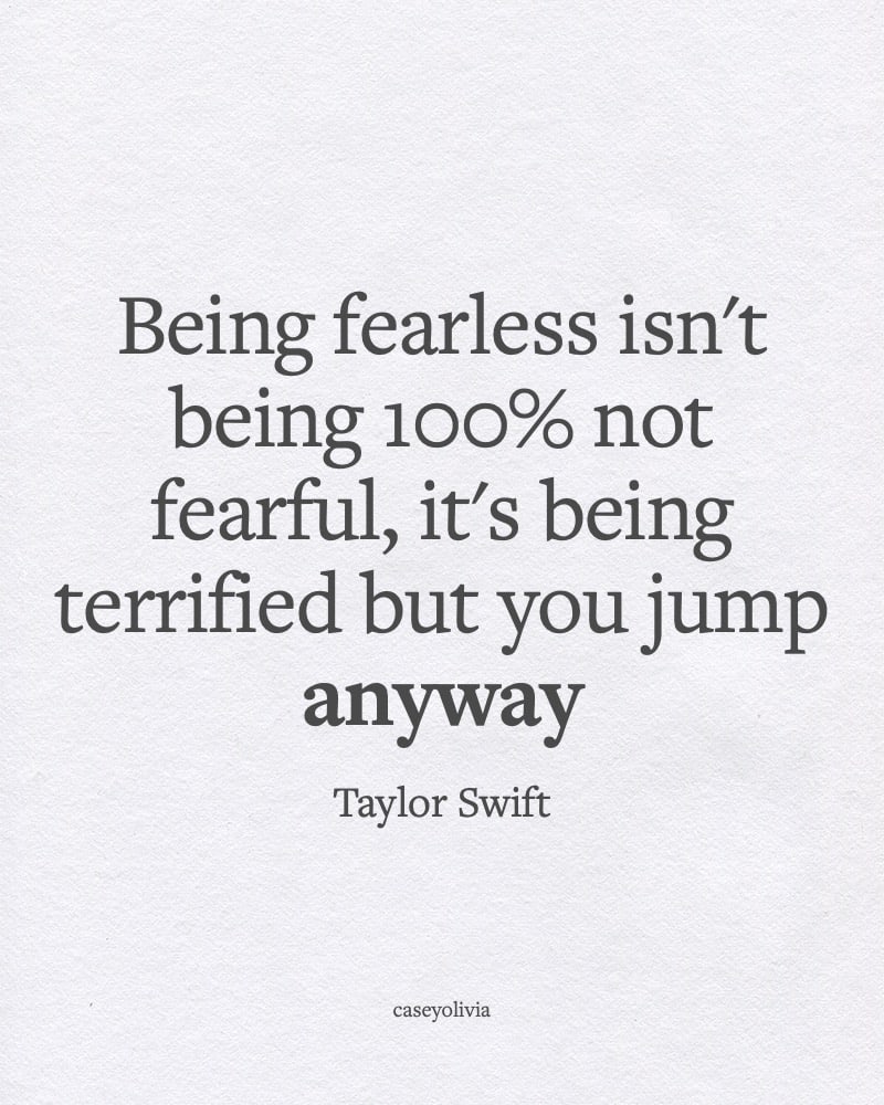 being scared but you do it anyway motivational quotation