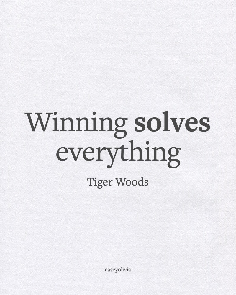 tiger woods winning solves everything