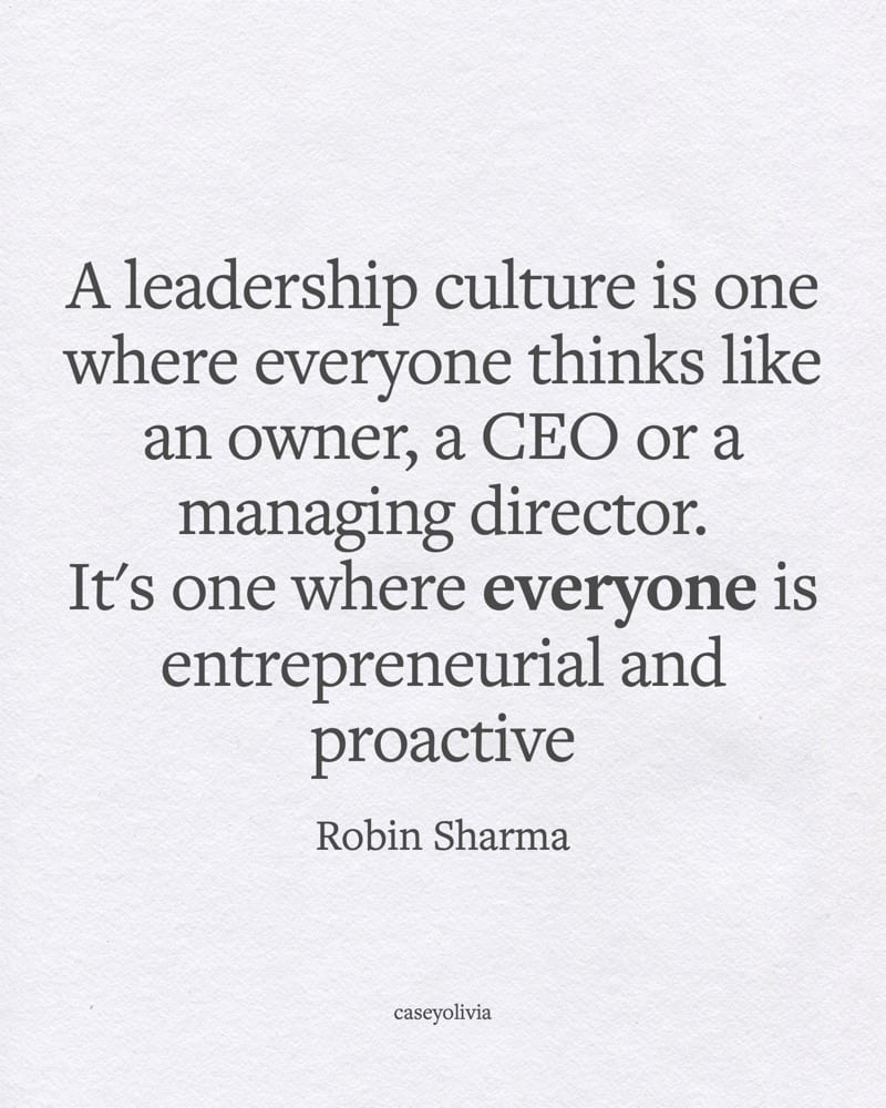 robin sharma leadership culture quotation