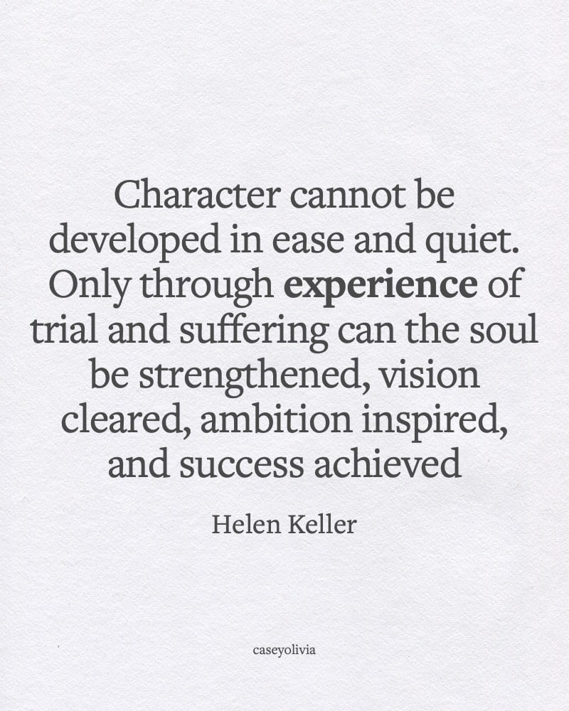 helen keller inspirational saying about ambition ans success