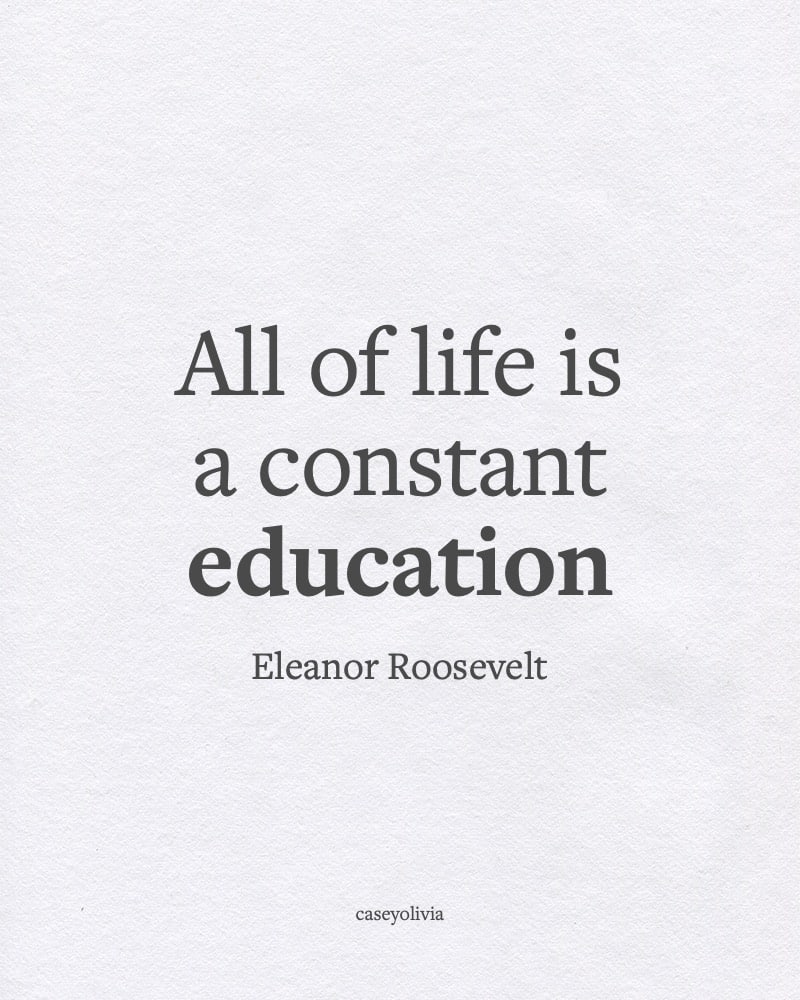 life is a constant education quote to inspire