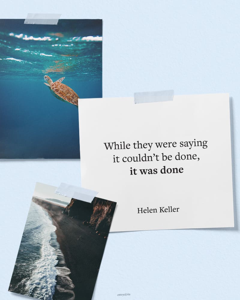 vision board free printable quotes with helen keller captions
