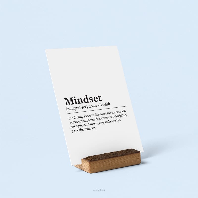 mindset word printable office art