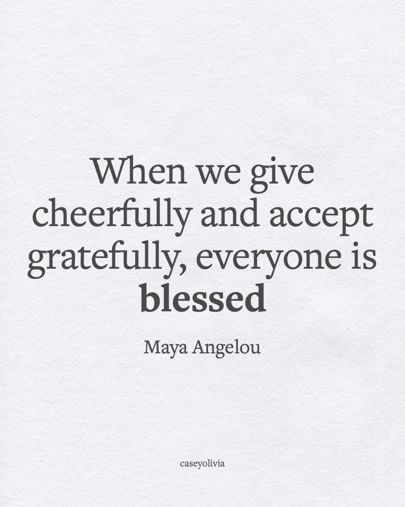 give cheerful and accept grateful saying about life
