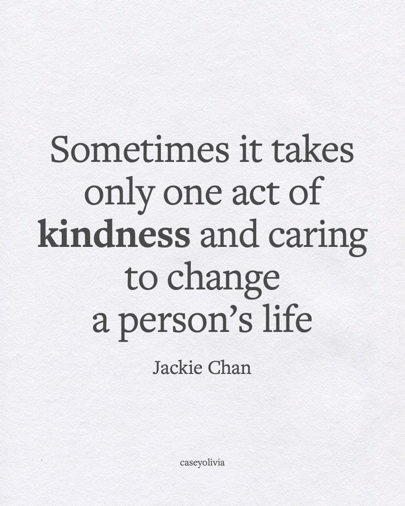 one act of kindness jackie chan