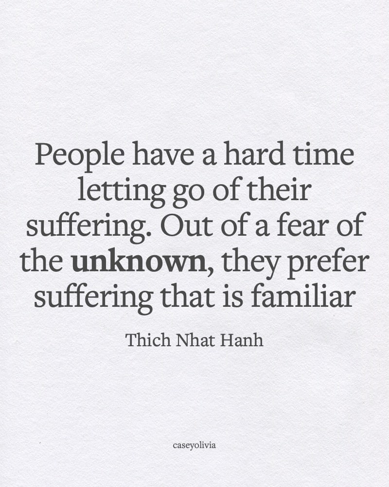 thich nhat hanh saying about letting go of suffering