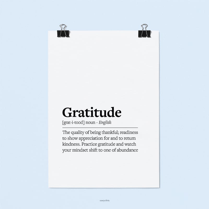 gratitude printable art