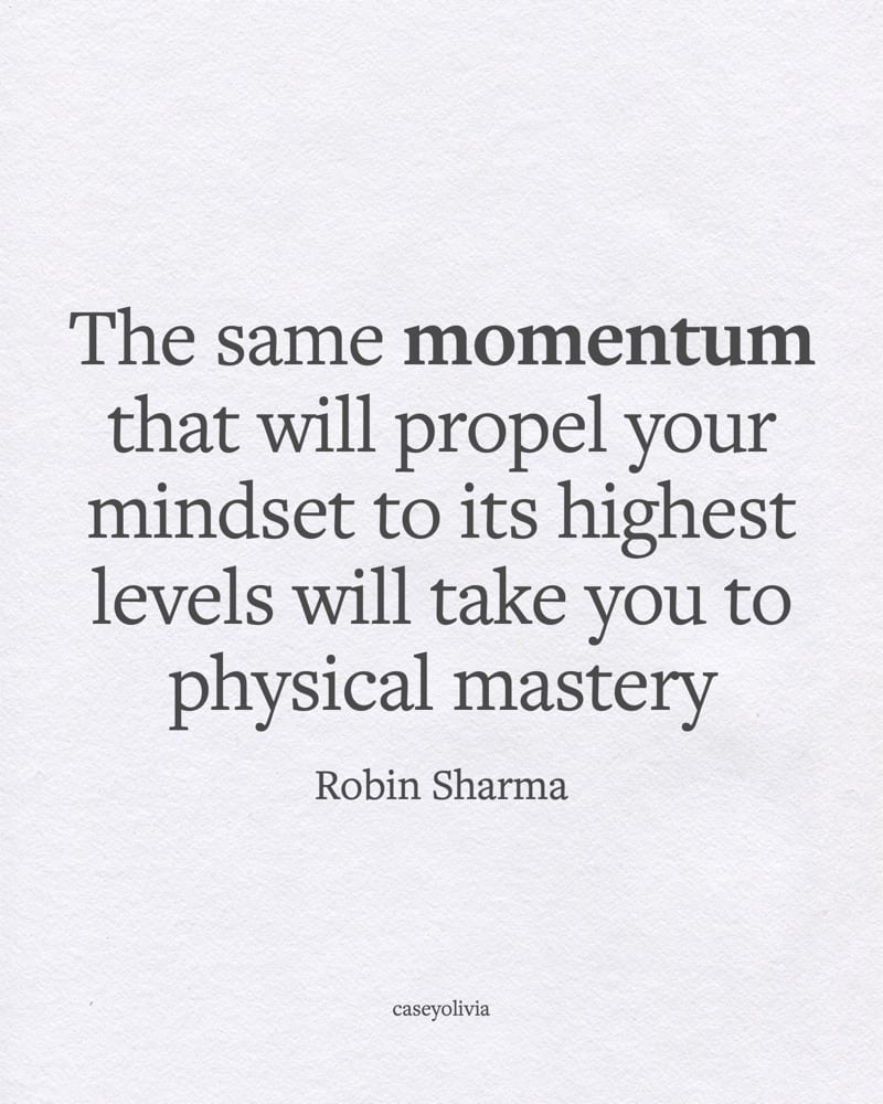 momentum to change yourself in life quote
