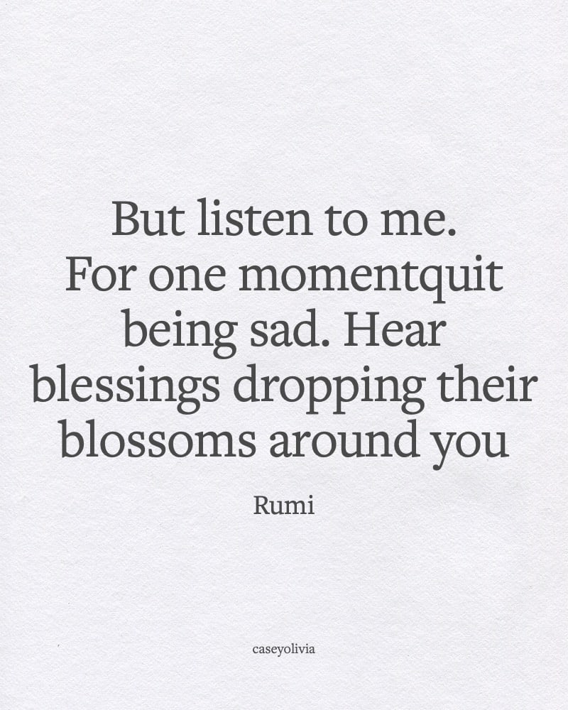 blessings dropping their blossoms around you caption