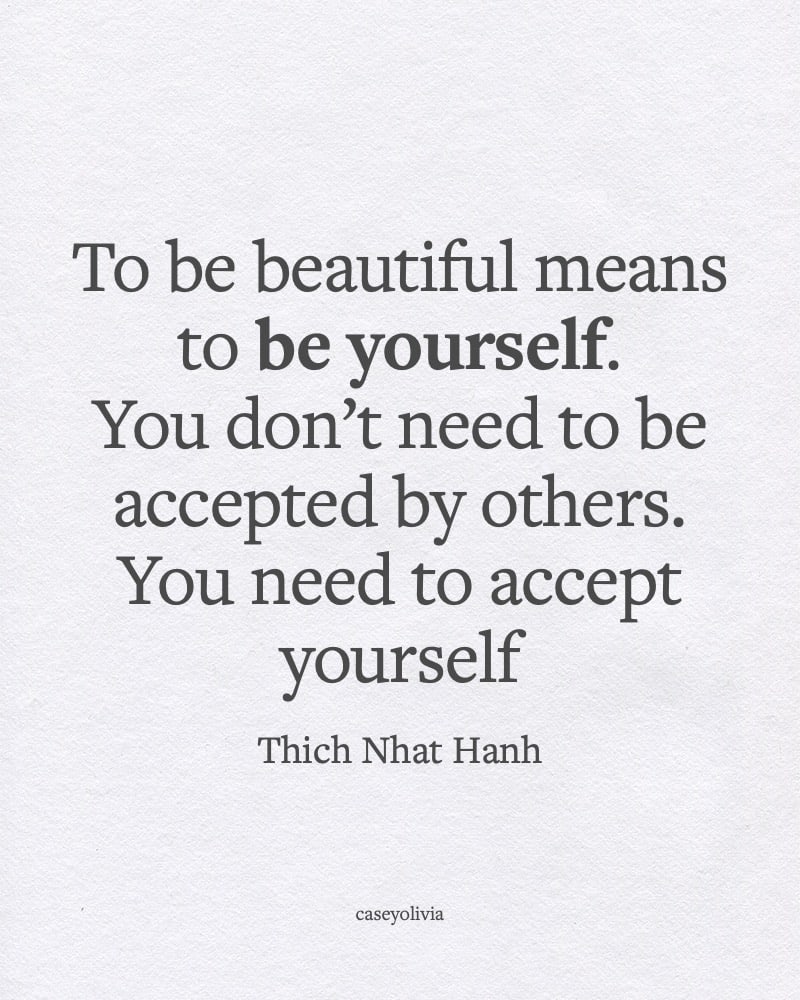 acceptance quote about being yourself