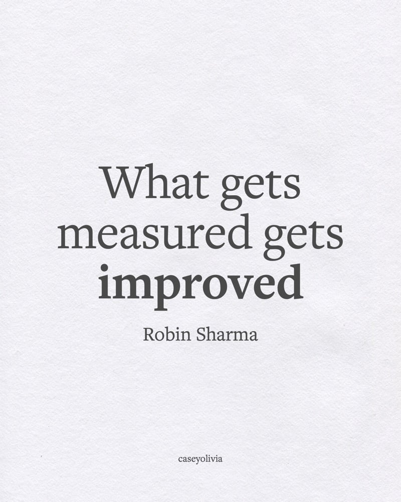 robin sharma short improvement quote
