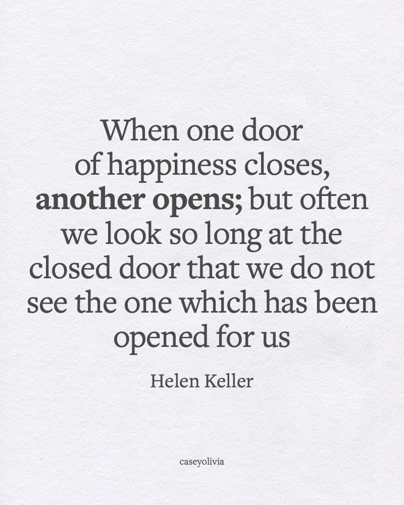 famous helen keller quote about moving on