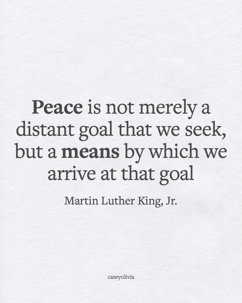 martin luther king reach peace quote
