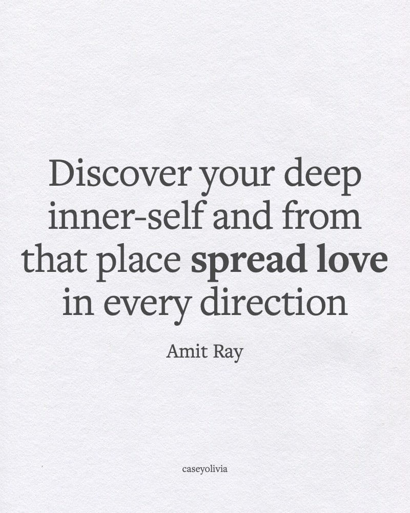 spread love in every direction amit ray inspiring words