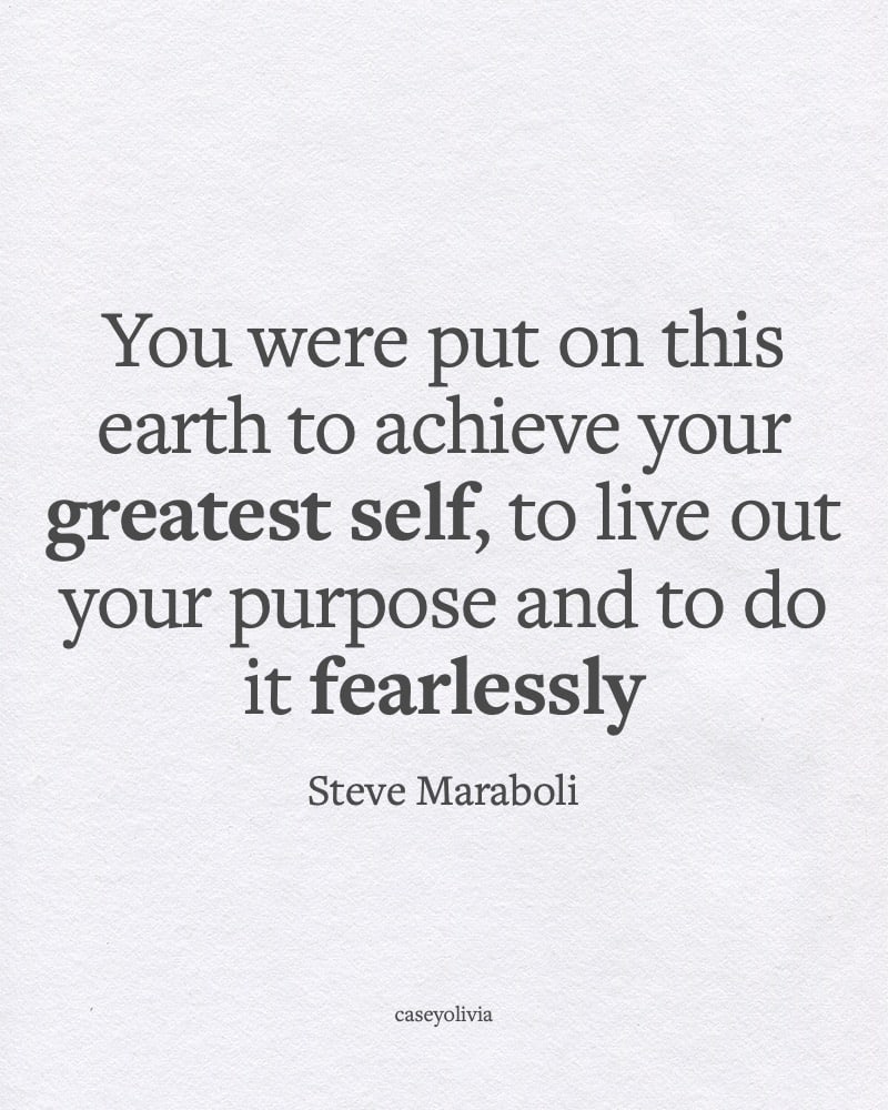 live life fearlesslly quote to inspire a new mindset