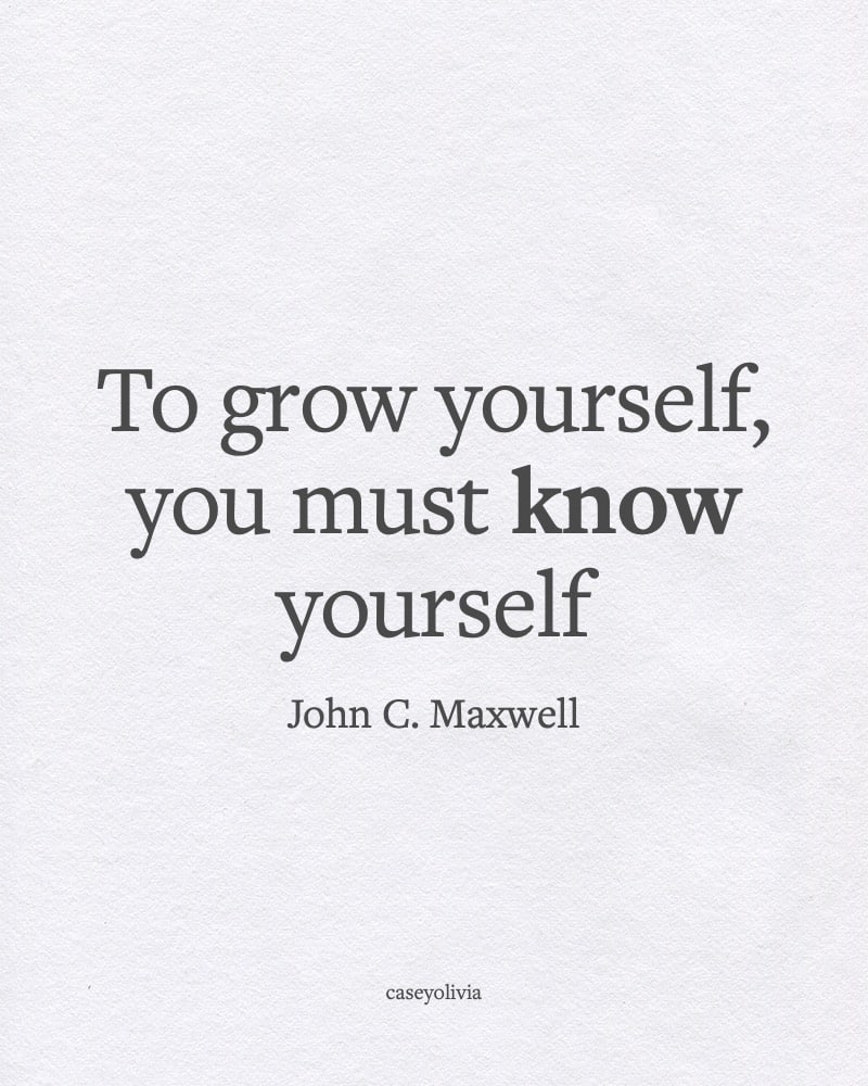john c maxwell know yourself quote for success