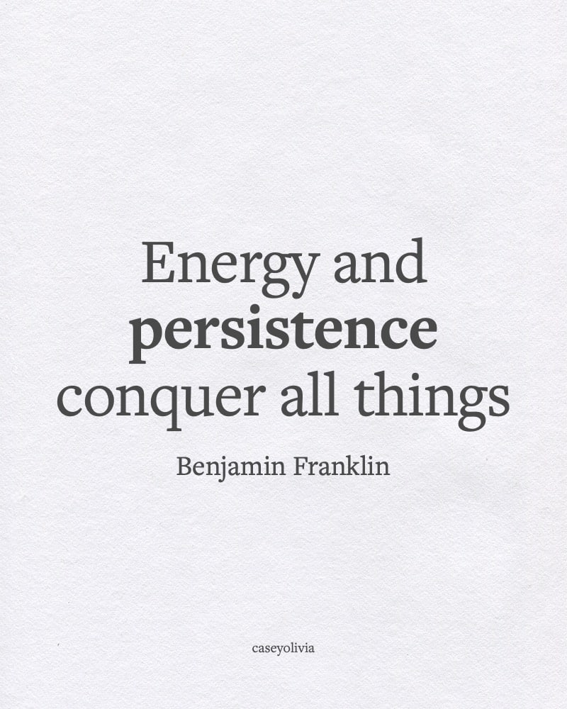 benjamin franklin determination quote for success