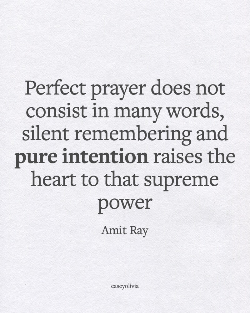 prayer and pure intention quote from amit ray
