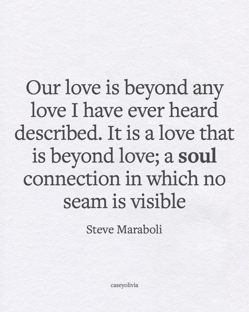 relationship quote about having a soul connection