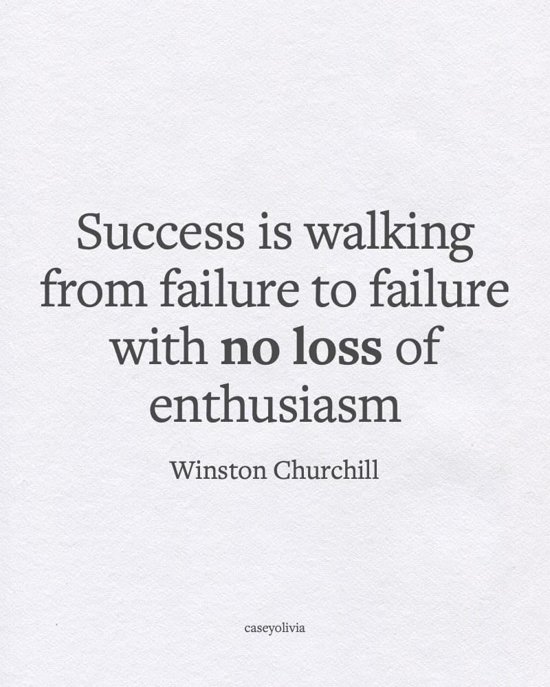 winston churchill success quotation about perseverance