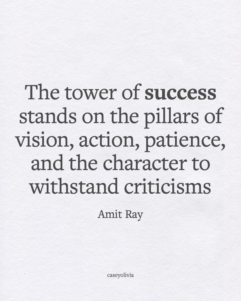 amit ray tower of success quote