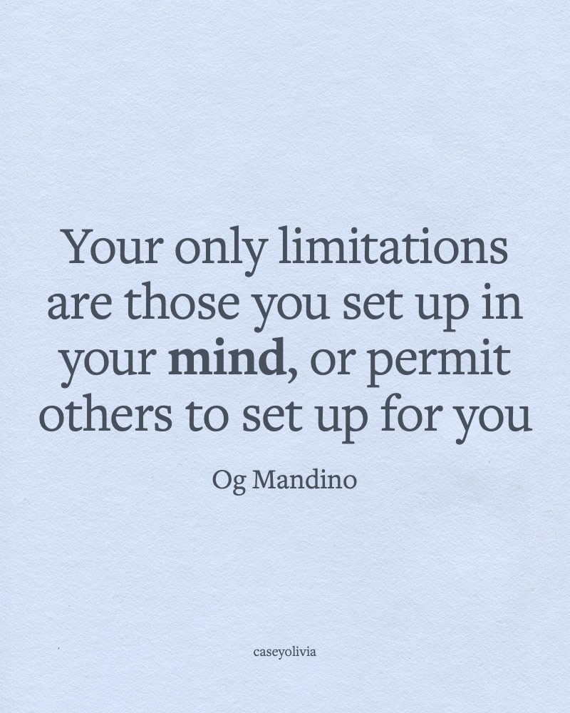 limitless mindset quote from og mandino
