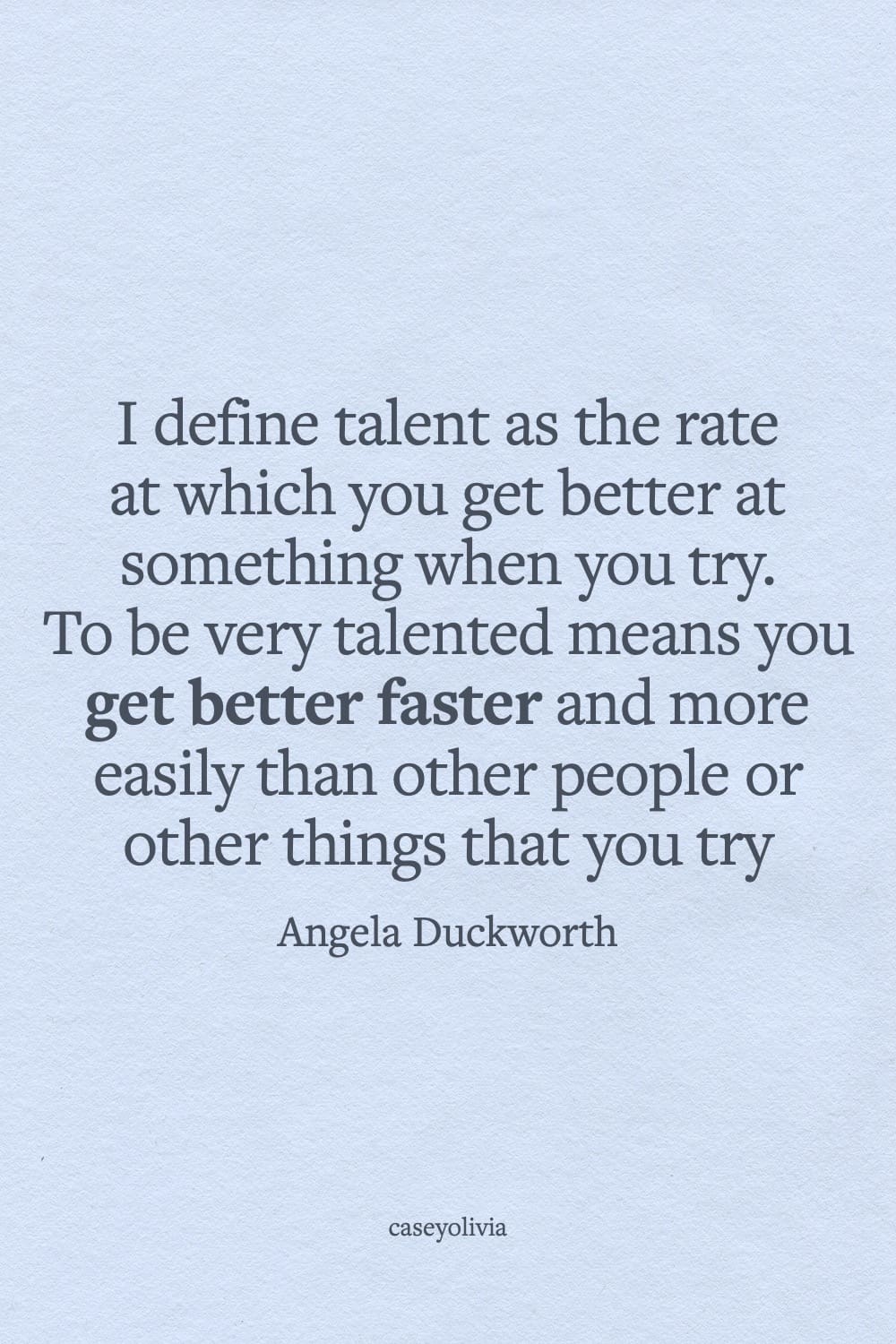 angela duckworth quote image to define the word talent