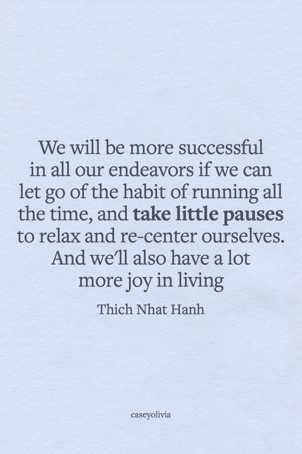thich nhat hanh let go of the habit of running all the time