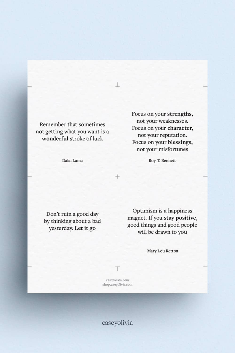 minimalist black and white printable quotes about being optimistic