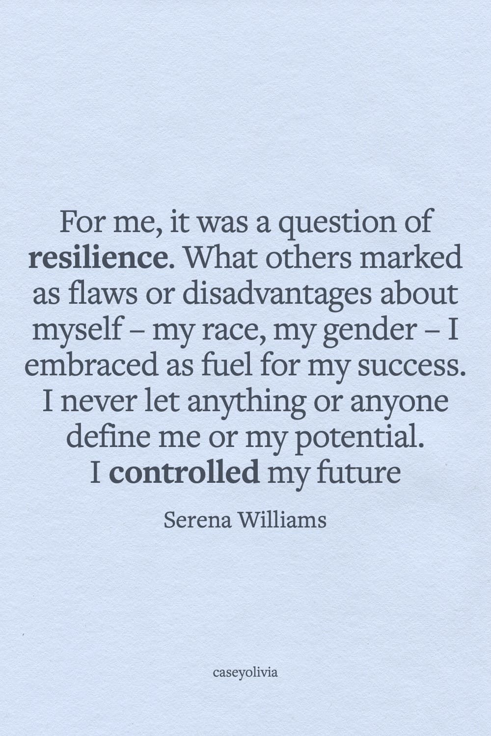 resilience quote about controlling your future