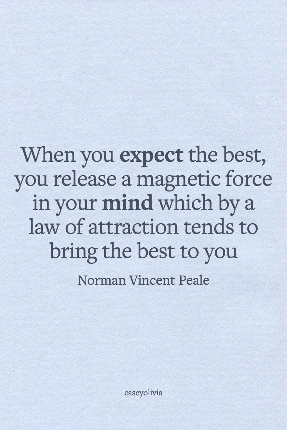 norman vincent peale law of attraction quotation