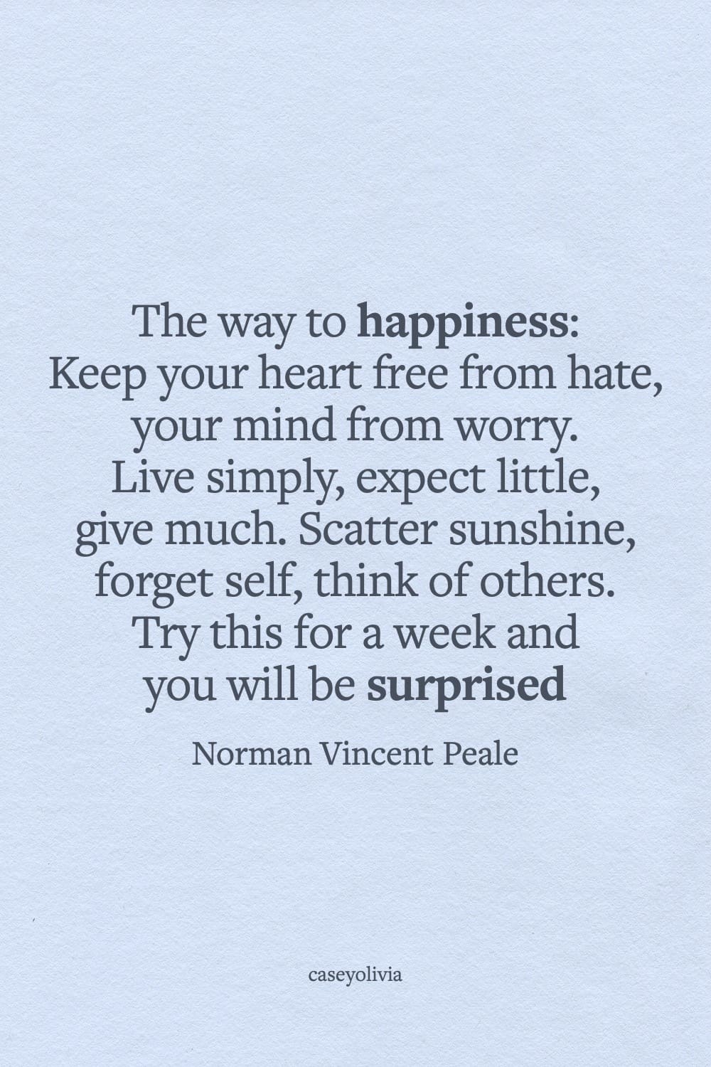 norman vincent peale the way to happiness quote image